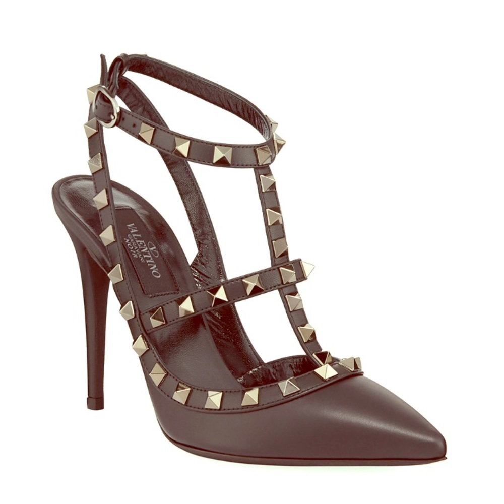 Valentino caravani noir rock stud pumps like new⭐️